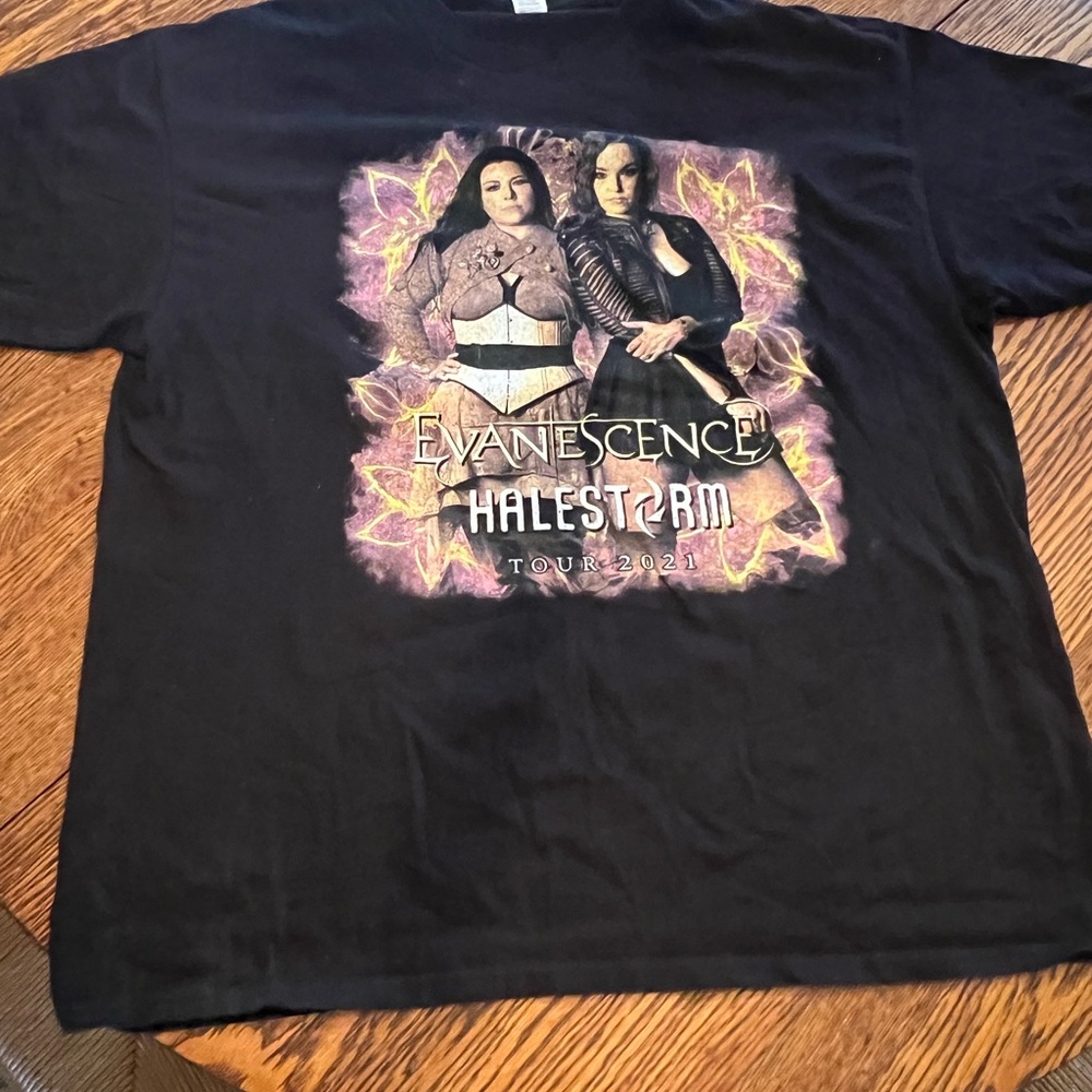 Evanescence and Halestorm 2021 tour shirt